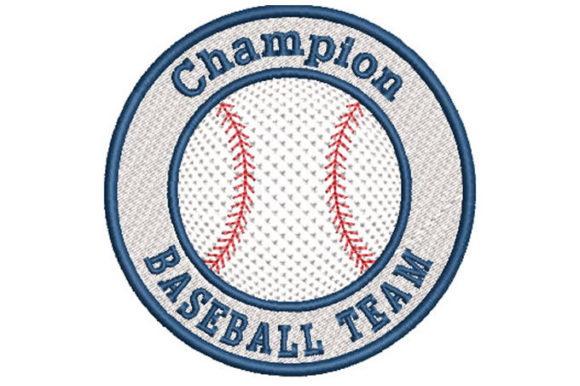 A Baseball Team Embroidery Design for Personalized Sports Gifts