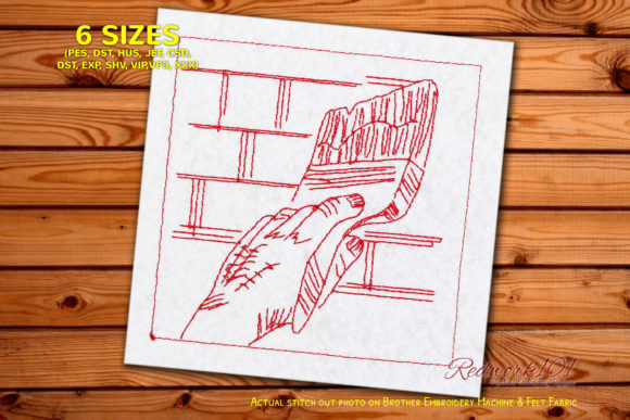 A Cozy Creative Scene: Reviewing Painting Wall with Paintbrush