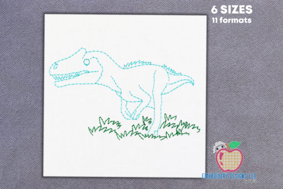 A Designer's Take: Dinosaur in the Forest for Boutique Sweatshirts