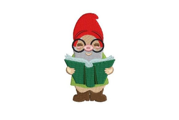 A Detailed Review of the Gnome Reading a Book Embroidery Design