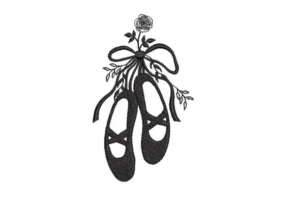 A Sweet and Elegant Ballet Embroidery Design