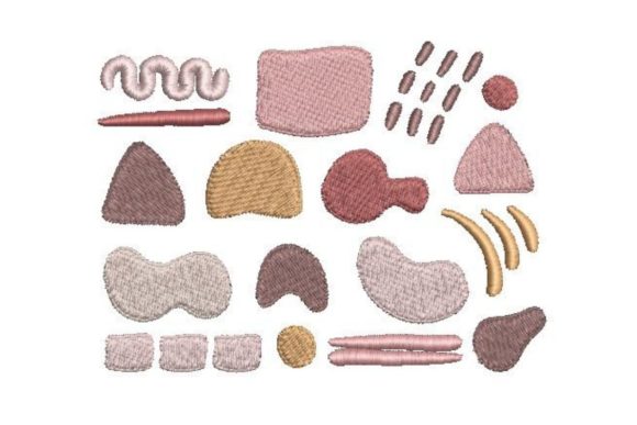 Abstract Shapes: A Versatile Tool for Seasonal Embroidery