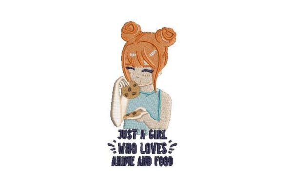 Anime Style Cookie Embroidery for Real Projects