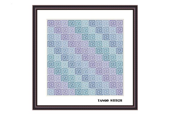 Blue Gradient Ornament Cross Stitch: A Designer's Review for Business Use
