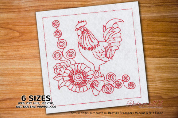 Design Review: A Boutique Sweatshirt featuring Rooster with Flower Ornament