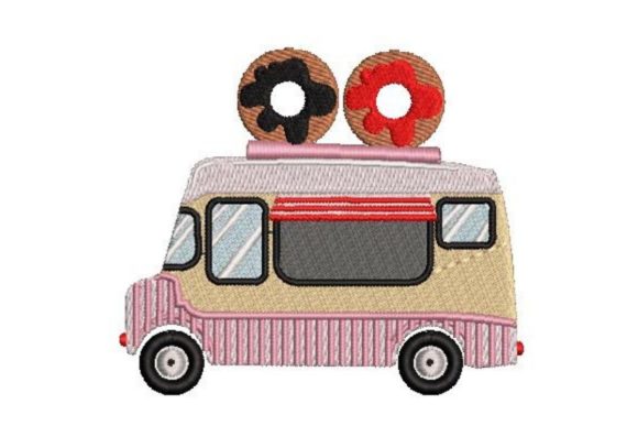 Donut Truck Embroidery Design: A Sweet Gift for Any Occasion