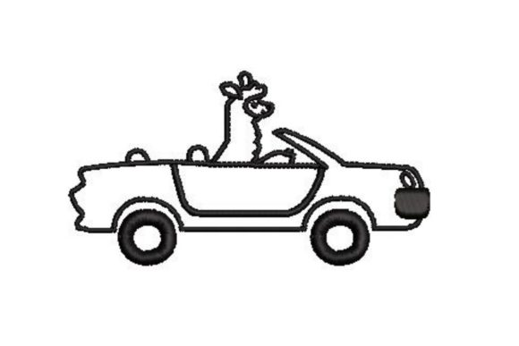Llama Driving Convertible
