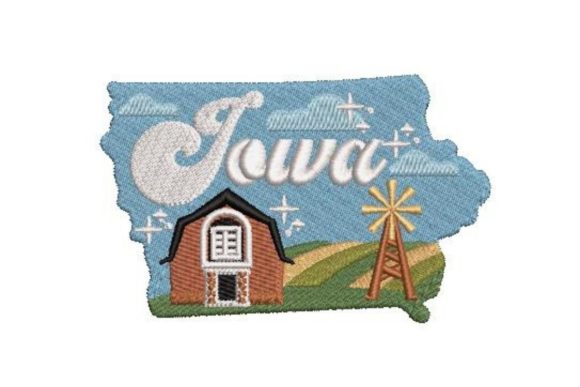 Reviewing the Iowan Farm Outline Embroidery Design