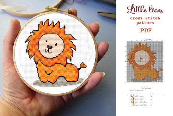Reviewing the Little Lion Cross Stitch Pattern