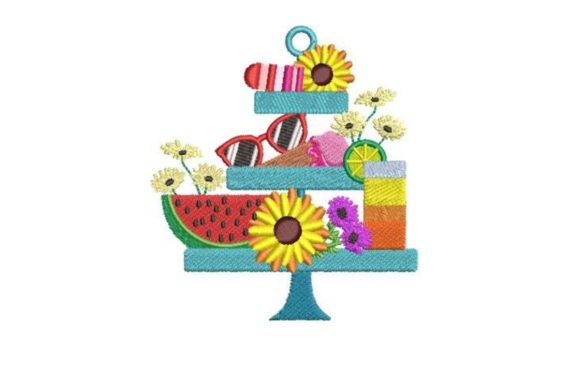 Summery Tiered Tray