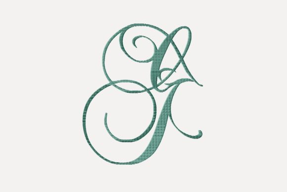 The G Monogram Embroidery File for Handmade Products