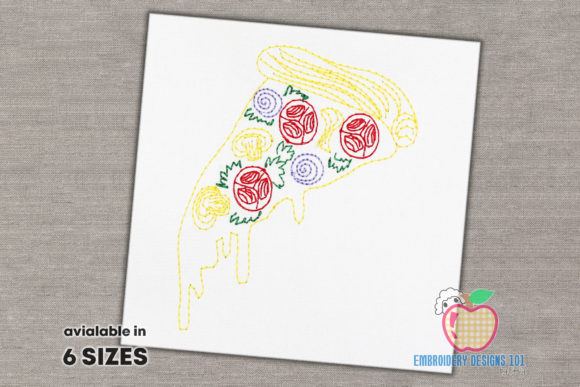 Yummy Pizza Slice: A Premium Embroidery Review for Boutique Apparel